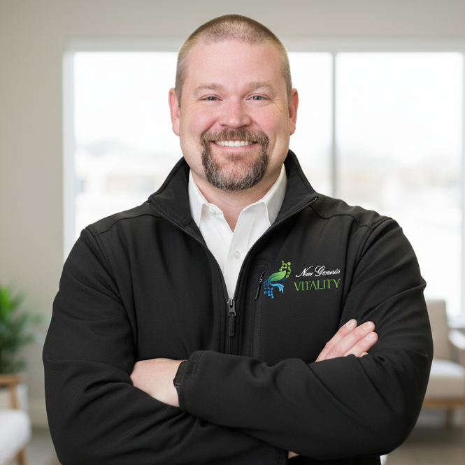 Keith Kirbow, APRN, FNP-C, PMHNP-BC, dual-board-certified nurse practitioner at New Genesis Vitality.
